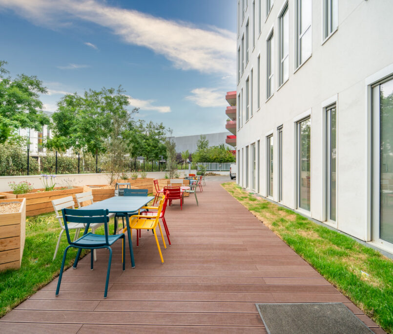 terrasse aménagée par Sphère